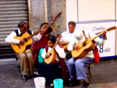 aveugle dans les rues de puebla