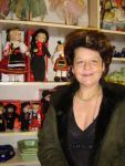 Gabrielle dans sa boutique